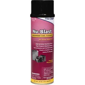 NU CALGON 4290-75 Coil Cleaner: Carbon Dioxide, Ethene, Oils, Orange, Sweet & Trichloro, 18 oz