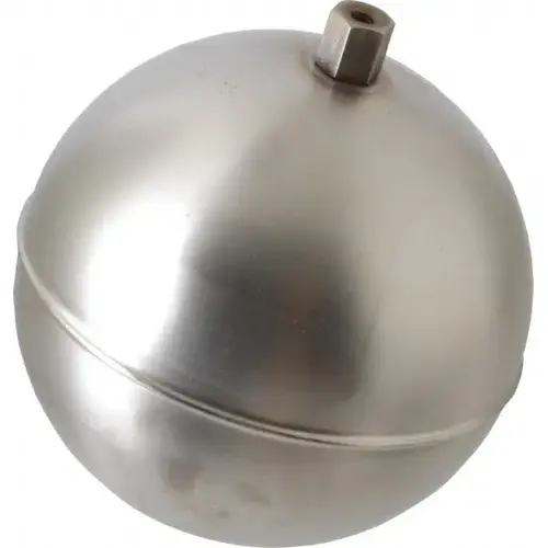 5" Diam, Spherical, Hex Spud Connection, Metal Float 5" Diam, Spherical, Hex Spud Connection, Metal Float