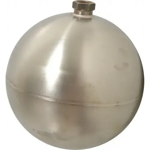 7" Diam, Spherical, Hex Spud Connection, Metal Float 7" Diam, Spherical, Hex Spud Connection, Metal Float