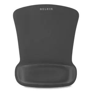 Belkin BLKF8E262BLK WaveRest Gel Mouse Pad with Wrist Rest, 9.3 x 11.9, Black