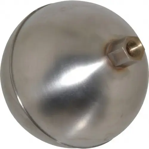 3-1/2" Diam, Spherical, Hex Spud Connection, Metal Float