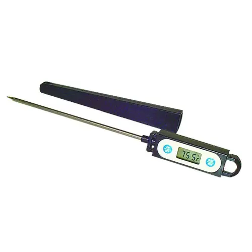 Digital Solar Powered Digital Thermometer: 302 degree F, Thermistor Sensor