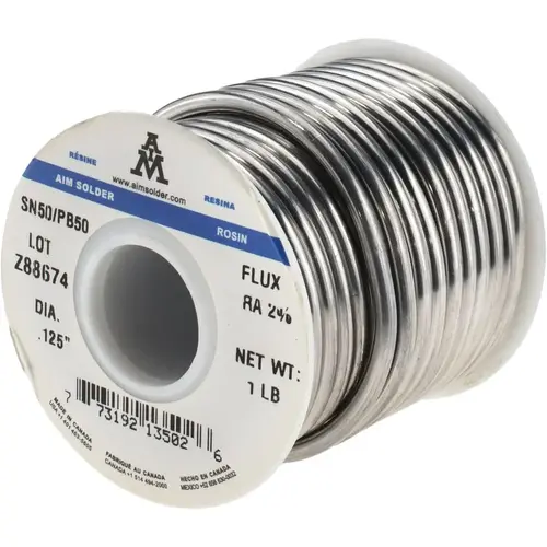 Acid Core Solder: Alloy, .125" Acid Core Solder: Alloy, .125"