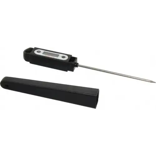 Digital Solar Powered Digital Thermometer: 536 degree F, Thermistor Sensor