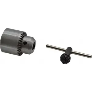 Jacobs JCM6208 Drill Chuck: 1/4" Capacity, Threaded Mount, 3/8-24