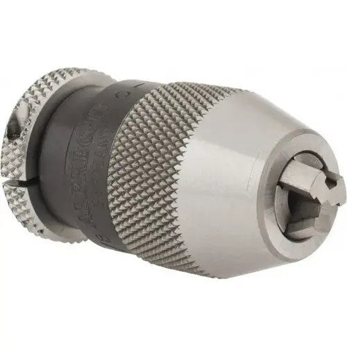 Drill Chuck: 1/64 to 1/8" Capacity, Tapered Mount, JT0 Drill Chuck: 1/64 to 1/8" Capacity, Tapered Mount, JT0