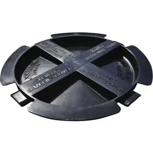 VizCon 18009-BLK Pedestrian Barrier Fill Cap: Black, Use with 45032-O & 45032-W