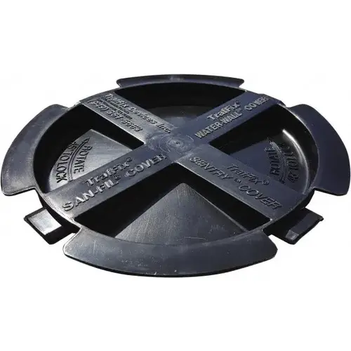 Pedestrian Barrier Fill Cap: Black, Use with 45032-O & 45032-W