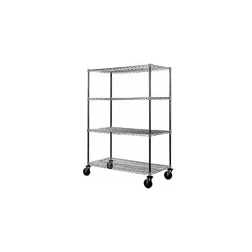 600 Lb Capacity 4-Shelf Wire Stem Caster Truck 600 Lb Capacity 4-Shelf Wire Stem Caster Truck