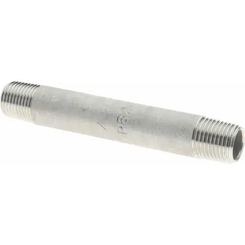 Stainless Steel Pipe Nipple: 1/8" Pipe, Grade 316 & 316L Stainless Steel Pipe Nipple: 1/8" Pipe, Grade 316 & 316L