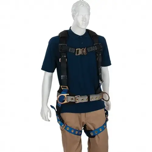 Fall Protection Harnesses: 310 Lb, Construction Style, Size X-Large, Polyester Fall Protection Harnesses: 310 Lb, Construction Style, Size X-Large, Polyester