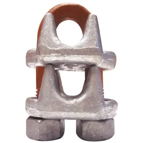 Wire Rope Piggyback Wedge Socket Clip: 1-1/8" Rope Dia