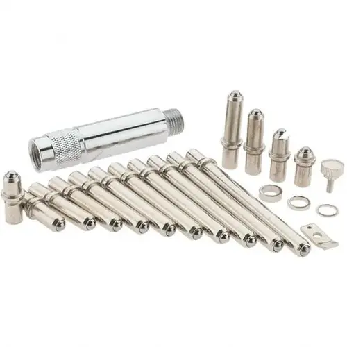 Bore Gage Accessories; Type: Spare Part Kit; Maximum Measurement (Inch): 0.0001; Number Of Pieces: 5; For Use With: Electronic Bore Gages; Dial Bore Gages; Includes: #4 Anvils (1.4 - 2"); #6 Extension; #3 Anvils (2-6"); #10 Clamp & Clamp Screw; #5 Spacers