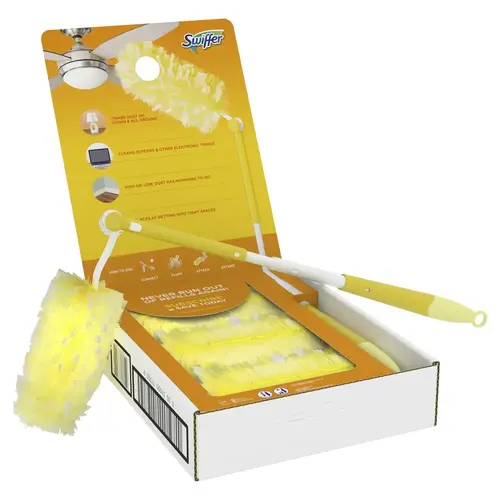 Swiffer Duster Heavy Duty 3 ft Extended Handle Dusting Kit (1 Duster, 12 Refills) Swiffer Duster Heavy Duty 3 ft Extended Handle Dusting Kit (1 Duster, 12 Refills)