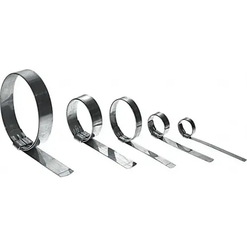 3-1/2" ID, Grade 201, Stainless Steel Preformed J-Type Clamp