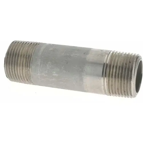 Stainless Steel Pipe Nipple: 1" Pipe, Grade 316 & 316L