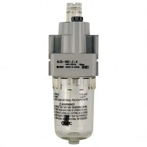 Standard Compressed Air Lubricator: 1/4" Port, NPT Ends, 123 CFM Standard Compressed Air Lubricator: 1/4" Port, NPT Ends, 123 CFM