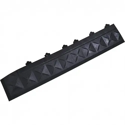 Anti-Fatigue Modular Tile Mat: Dry Environment, 22" Length, 4" Wide, 1" Thick, Interlocking Edge, Black Anti-Fatigue Modular Tile Mat: Dry Environment, 22" Length, 4" Wide, 1" Thick, Interlocking Edge, Black
