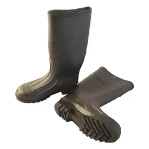 BON TOOL COMPANY 84-259 Work Boot: Size 11, 16" High, Rubber, Rubber Toe