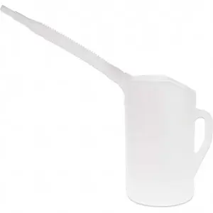 Funnel King 94240 Can & Hand-Held Oilers; Oiler Type: Measure Oiler ; Pump Material: Polyethylene ; Body Material: Polyethylene ; Color: White ; Spout Type: Flexible Spout ; Overall Height: 11.75in