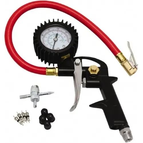 0 to 150 psi Dial Easy-Clip Tire Pressure Gauge 0 to 150 psi Dial Easy-Clip Tire Pressure Gauge
