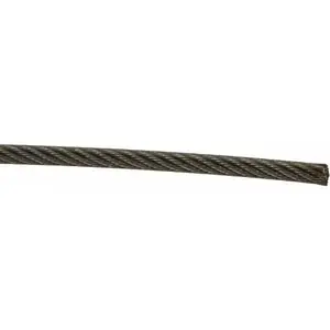 Loos & Co. GF0947701 1/8" x 3/32" Diam, Aircraft Cable, Priced as 1 ft Increments, 1,000 ft Total Coil Length