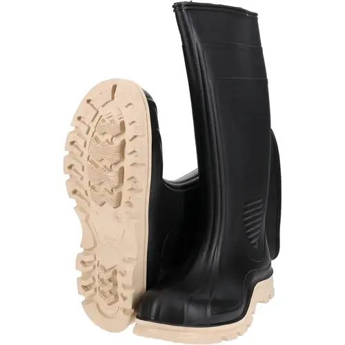 Work Boot: Size 8, 15" High, Polyvinylchloride, Plain Toe Work Boot: Size 8, 15" High, Polyvinylchloride, Plain Toe