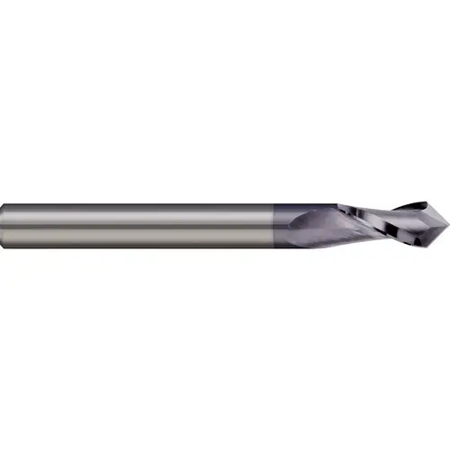 Drill Mill: 1/4" Dia, 3/4" LOC, 2 Flutes, 90 degree Point, Solid Carbide AlTiN Drill Mill: 1/4" Dia, 3/4" LOC, 2 Flutes, 90 degree Point, Solid Carbide AlTiN