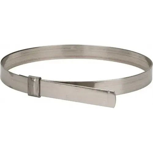7" ID, Grade 201, Stainless Steel Preformed J-Type Clamp 7" ID, Grade 201, Stainless Steel Preformed J-Type Clamp
