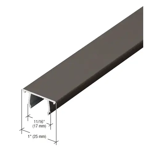 1/4" Pocket Insert, Dark Bronze/Black Anodized Class 1 - 21'-2" 1/4" Pocket Insert, Dark Bronze/Black Anodized Class 1 - 21'-2"