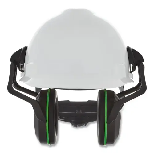 V-Gard Helmet-Mounted Hearing Protection Earmuff, 28 dB, Black/Green V-Gard Helmet-Mounted Hearing Protection Earmuff, 28 dB, Black/Green