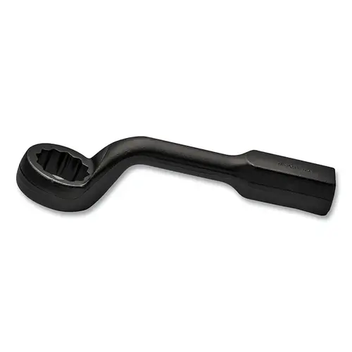 12 Point Offset Handle Striking Face Box Wrench, 13-1/2 in L, 2-1/16 in opening, Steel 12 Point Offset Handle Striking Face Box Wrench, 13-1/2 in L, 2-1/16 in opening, Steel
