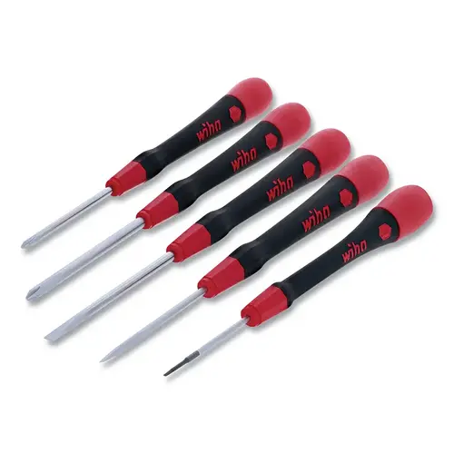 5 Pc PicoFinish Precision Screwdriver set, Phillips/Slotted