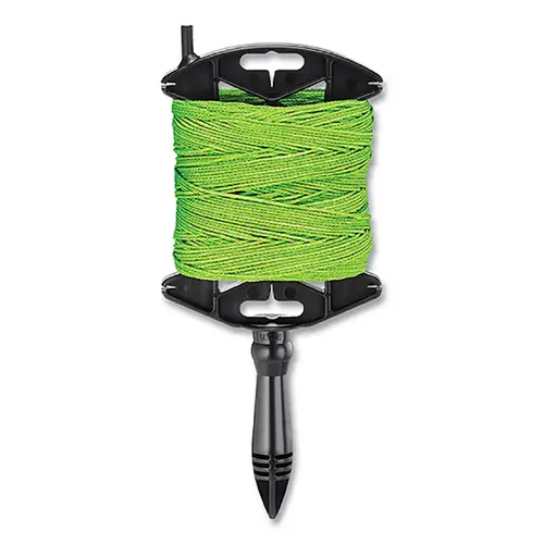 Braided line with Reel, 500 ft, Green