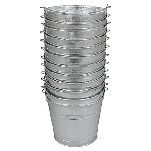 Hot-Dipped Galvanized Pail, 12 qt Silver Hot-Dipped Galvanized Pail, 12 qt Silver