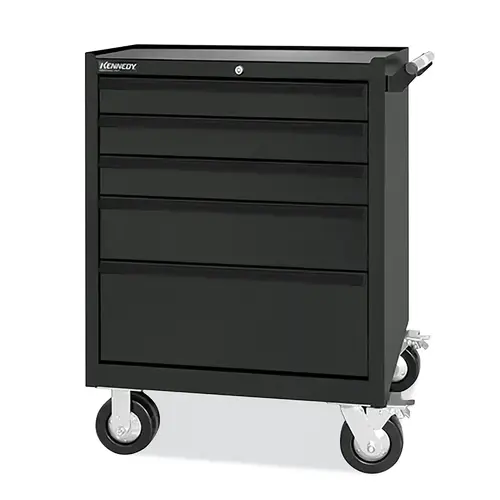 5-Drawer Maintenance Pro  Roller Cabinet, 29 in W x 30 in D x 33 in H, Gray Black