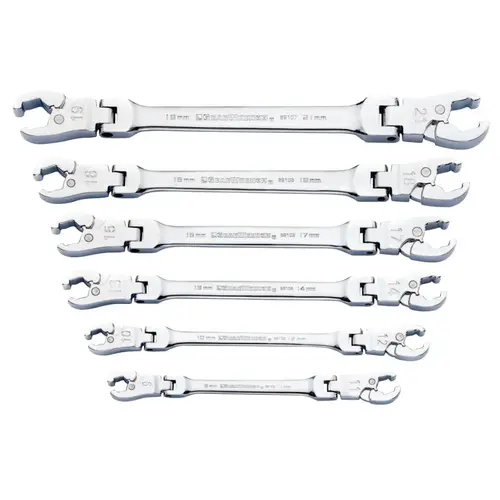 6 Pc. Metric Ratcheting Flex Flare Nut Wrench Set 6 Pc. Metric Ratcheting Flex Flare Nut Wrench Set