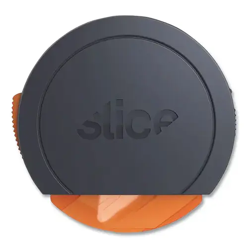 Super-Safe  Carton Opener, 3-1/2 in L, Spring-Loaded Retraction, Zirconium Oxide, Nylon Handle, Black