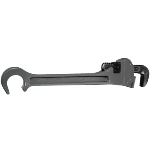 Refinery Wrench, 1/8 in to 1 in Opening, Serrated Jaw, 3/4 in Wheel Wrench Opening, Alloy Steel