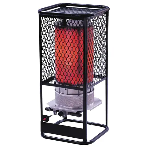 Portable Radiant Heater, 125,000 Btu/h, 17 h Portable Radiant Heater, 125,000 Btu/h, 17 h