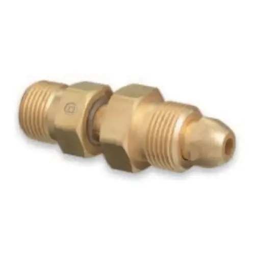 Brass Cylinder Adaptor, From CGA-580 Nitrogen To CGA-540 Oxygen