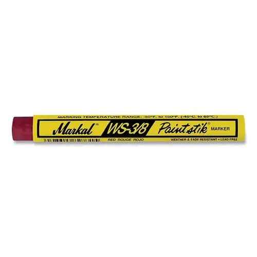 WS Paintstik  Marker, 3/8 in x 4.25 in L, Red