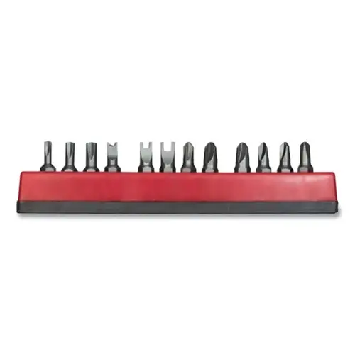 12-Pc Insert Bit Set, Specialty, Includes Clutch Head, Spanner, Torq-Set , and Tri-Wing 12-Pc Insert Bit Set, Specialty, Includes Clutch Head, Spanner, Torq-Set , and Tri-Wing