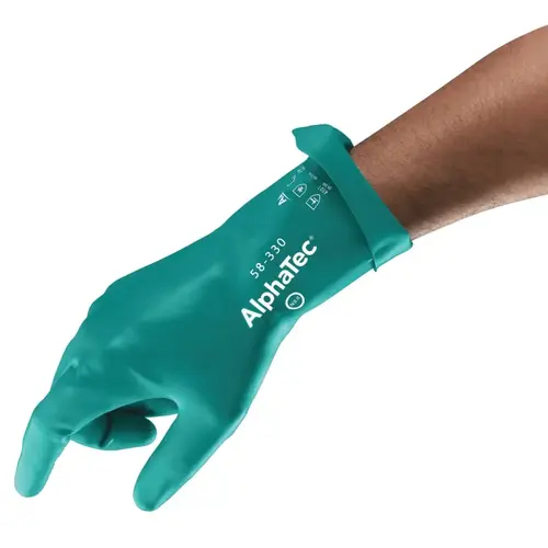 58-330 AQUADRI Medium-Duty Nitrile Gloves, Gauntlet Cuff, Soft Foam Lining, Size 10, Green Pair 58-330 AQUADRI Medium-Duty Nitrile Gloves, Gauntlet Cuff, Soft Foam Lining, Size 10, Green Pair