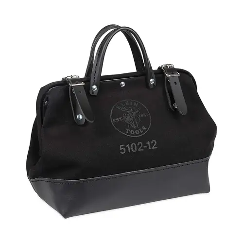 No. 8 Canvas Tool Bag, 1 Interior Pocket, 6 in W x 10 in H x 12 in L, Black No. 8 Canvas Tool Bag, 1 Interior Pocket, 6 in W x 10 in H x 12 in L, Black