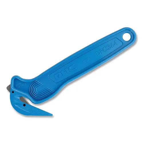 Disposable Film Cutter, DFC364MD, Metal Detectable, Recessed Blade, Carbon Steel, Plastic Body, Blue Disposable Film Cutter, DFC364MD, Metal Detectable, Recessed Blade, Carbon Steel, Plastic Body, Blue