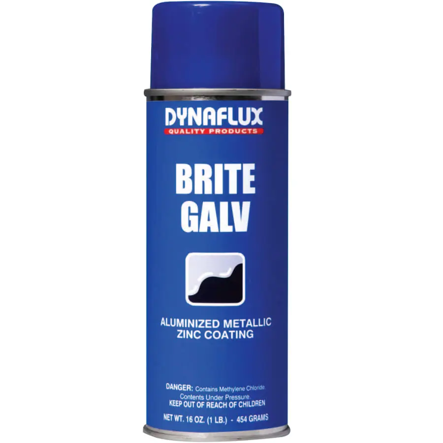 DYNAFLUX Ultra Brand Bright Zinc Galvanizing 16 oz Aerosol Can Silver DF305-16 DYNAFLUX Ultra Brand Bright Zinc Galvanizing 16 oz Aerosol Can Silver DF305-16