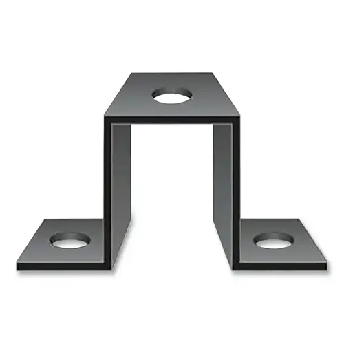 Warning Whip Assorted Mount, Flat Surface Bracket, Steel, Mounting Hardware Not Included