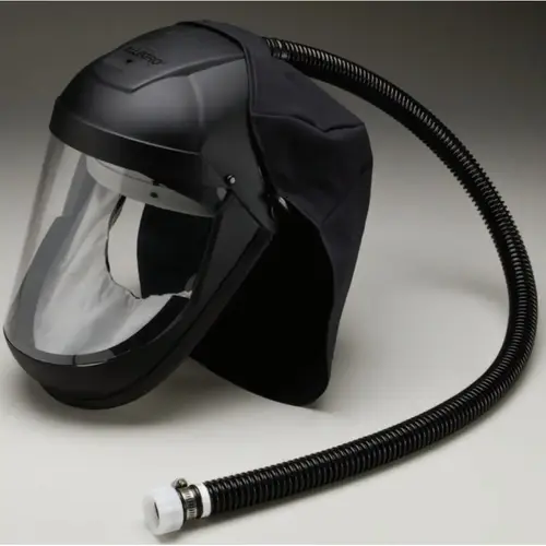 HP Supplied Air Shields, High Pressure Economy Air Shield w/Flow Control Black