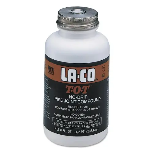 T-O-T Pipe Thread Compound, 8 oz, Brush In Cap, Gray T-O-T Pipe Thread Compound, 8 oz, Brush In Cap, Gray